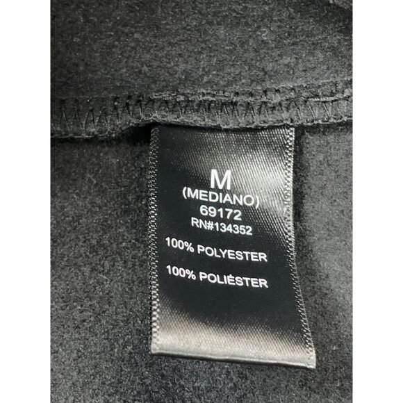 Ambiance Womens Black Polyester Belted Open-Front Coat Size M - Picture 9 of 10